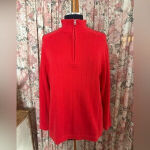 Cherokee Vibrant Red Knit Top